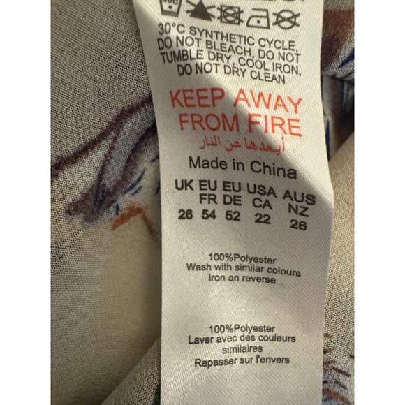 NWT PrettyLittleThing Plus 22 Sheer Floral Button-Up Blouse - Picture 13 of 15